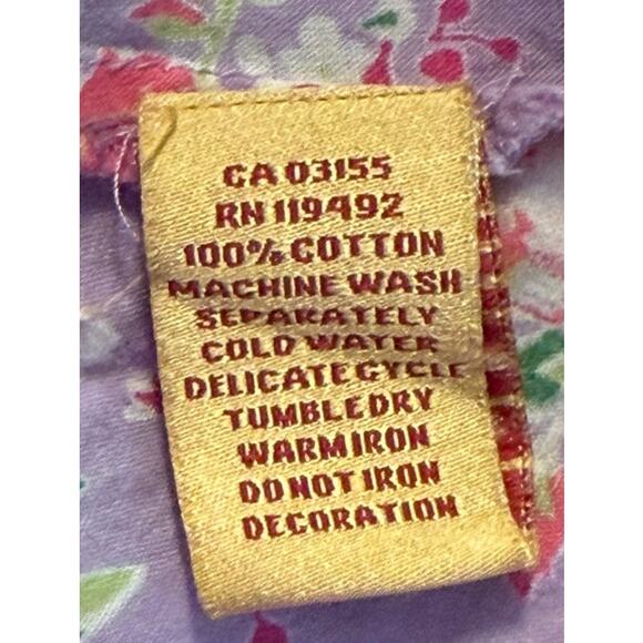 April Cornell Floral Midi Dress Women Small Lilac Purple Cottage Fairy Romantic - Picture 6 of 7